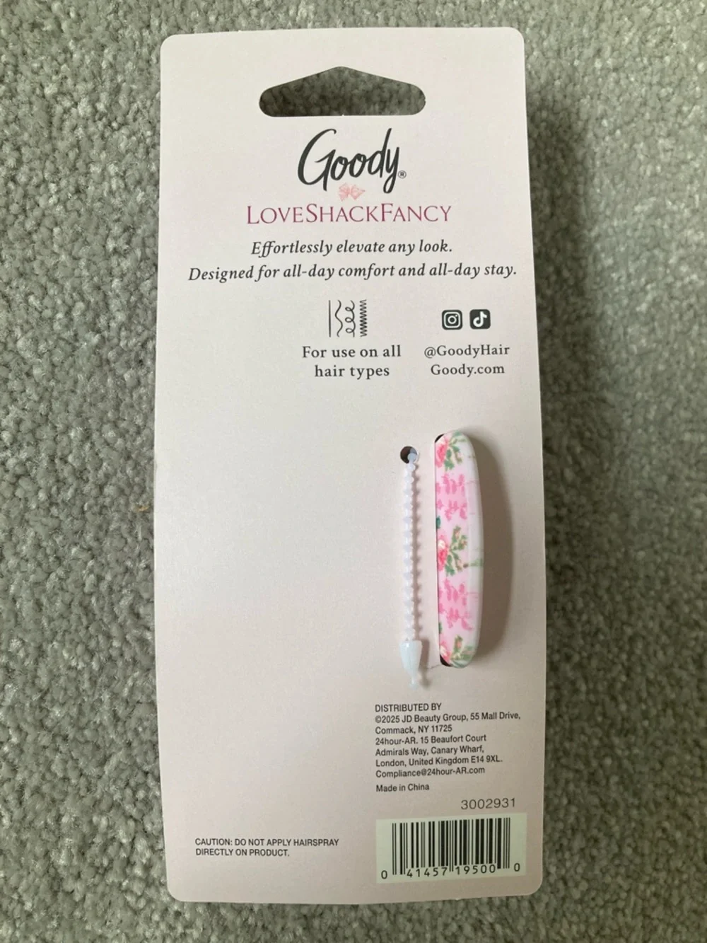 IN-HAND | LoveShackFancy x Target Goody Large Claw Clip Strawberry Macaroon